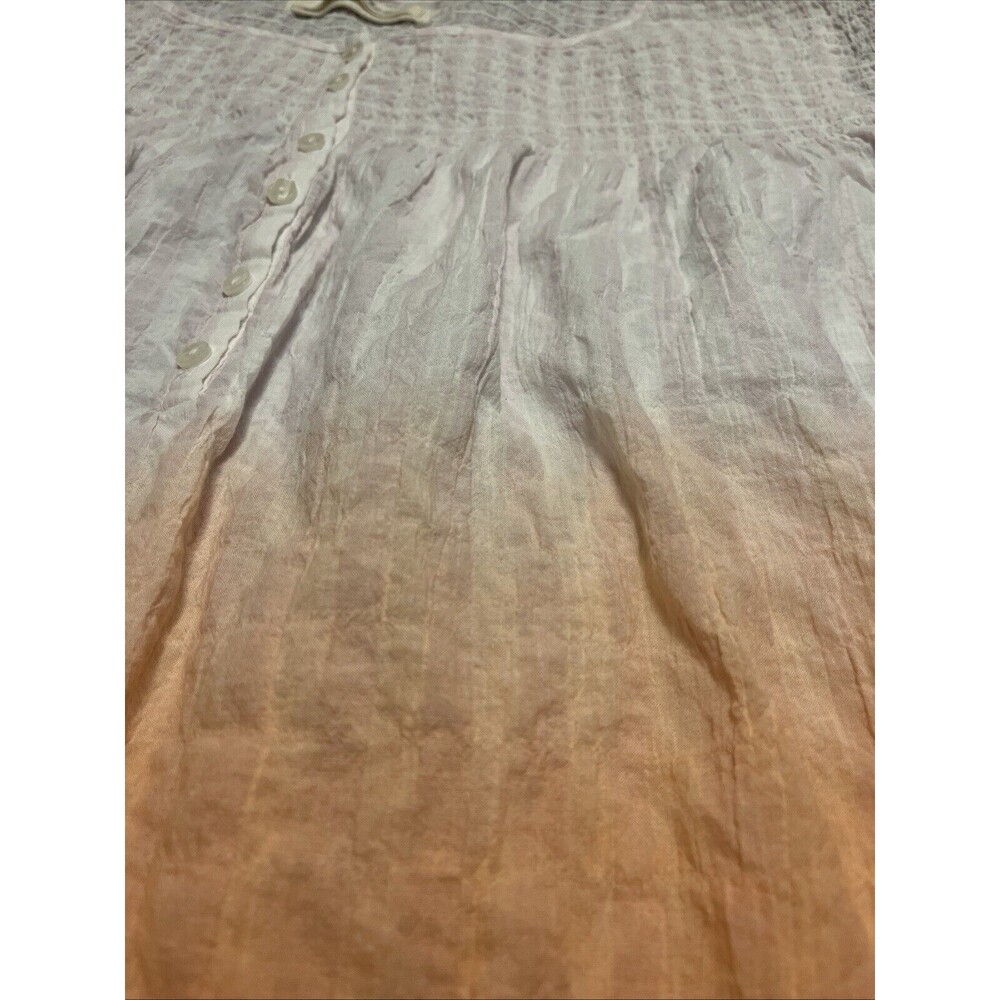 Free People We The Free Coral Ombre Trapeze Top Size Medium - Picture 2 of 6